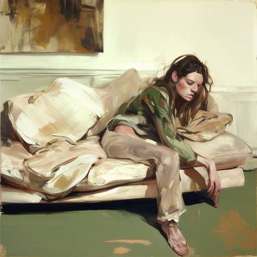 Original Figurative People Paintings by Jonathan Menashy