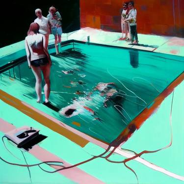 Original Figurative People Paintings by Jonathan Menashy