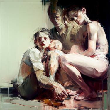 Original Contemporary People Paintings by Jonathan Menashy