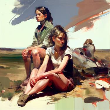 Original People Paintings by Jonathan Menashy