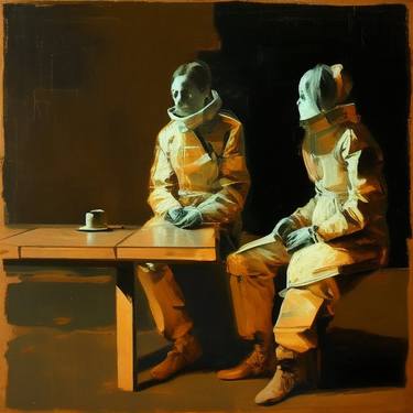 Original Figurative People Paintings by Jonathan Menashy