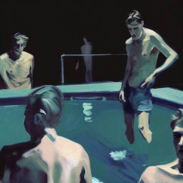 Original Figurative People Paintings by Jonathan Menashy