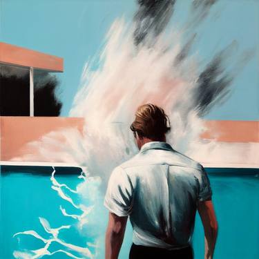 Original Figurative People Paintings by Jonathan Menashy