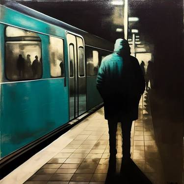 Original Contemporary People Painting by Jonathan Menashy