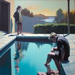portrait landscape figures water pool 3039 by Jonathan Menashy