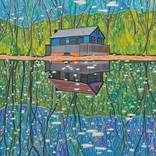 portrait landscape figures water pool house 3042 by Jonathan Menashy