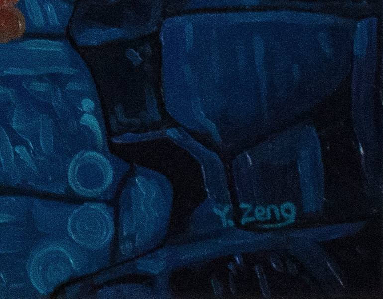 Original Art Deco Fantasy Painting by Yue Zeng