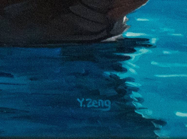 Original Art Deco Fantasy Painting by Yue Zeng