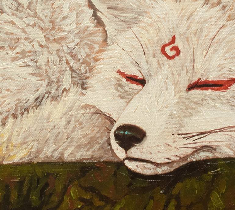Original Art Deco Animal Painting by Yue Zeng