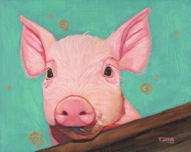 Pig-Painting Paintings For Sale | Saatchi Art