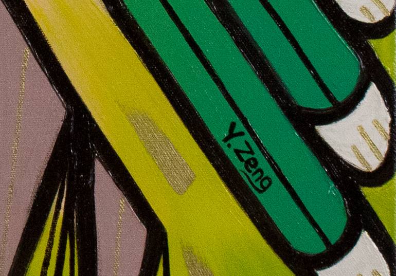 Original Art Deco Abstract Painting by Yue Zeng