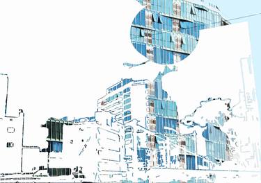 Original Fine Art Cities Mixed Media by Jaeho Jung