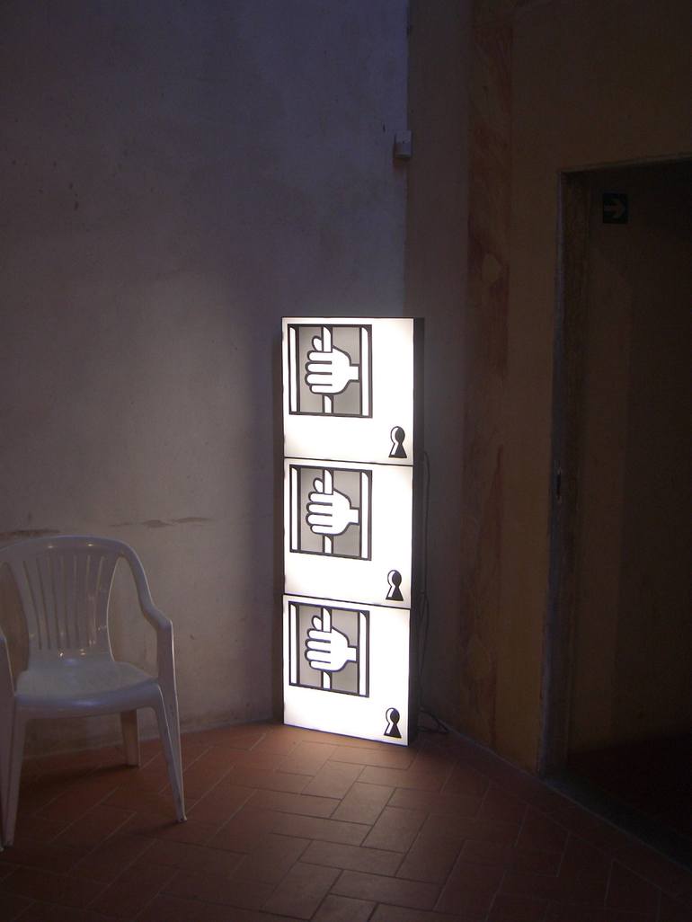 Original Fine Art Light Installation by luca steve vinciguerra sperguenzie