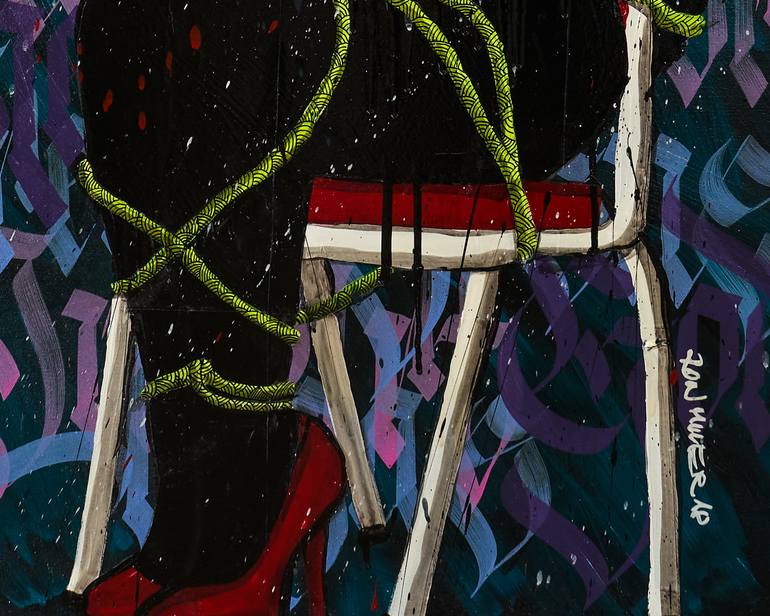 Original Conceptual Pop Culture/Celebrity Painting by Ron Miller