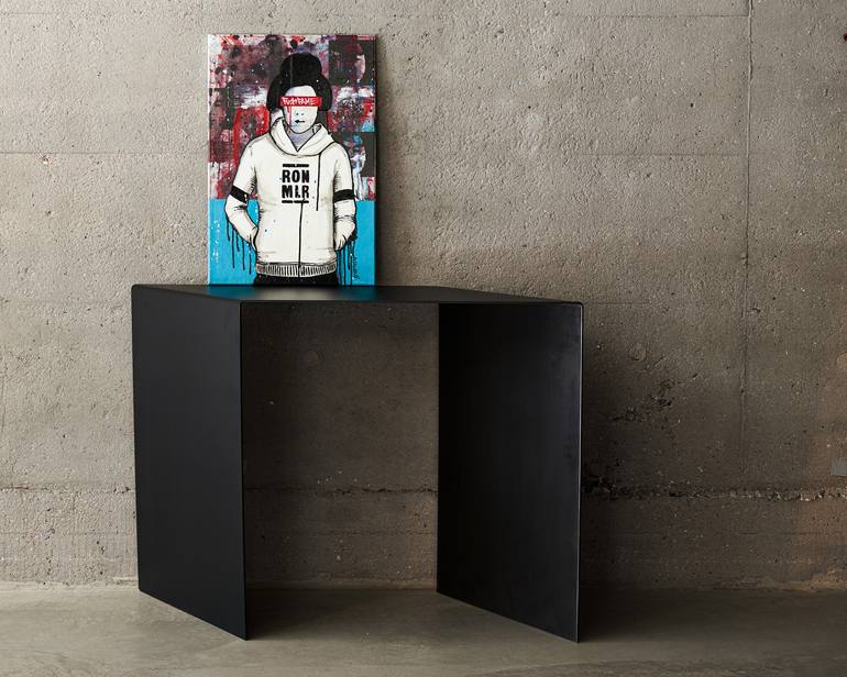 Original Conceptual People Painting by Ron Miller