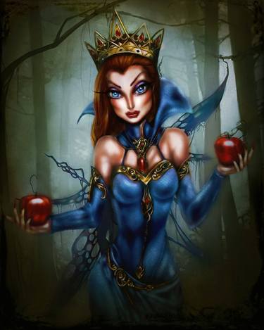 The Evil Queen Painting by Tiago Azevedo Pop Surrealism Art thumb