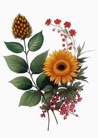 watercolour plants herbarium flowers natural minimalist eco 2 thumb