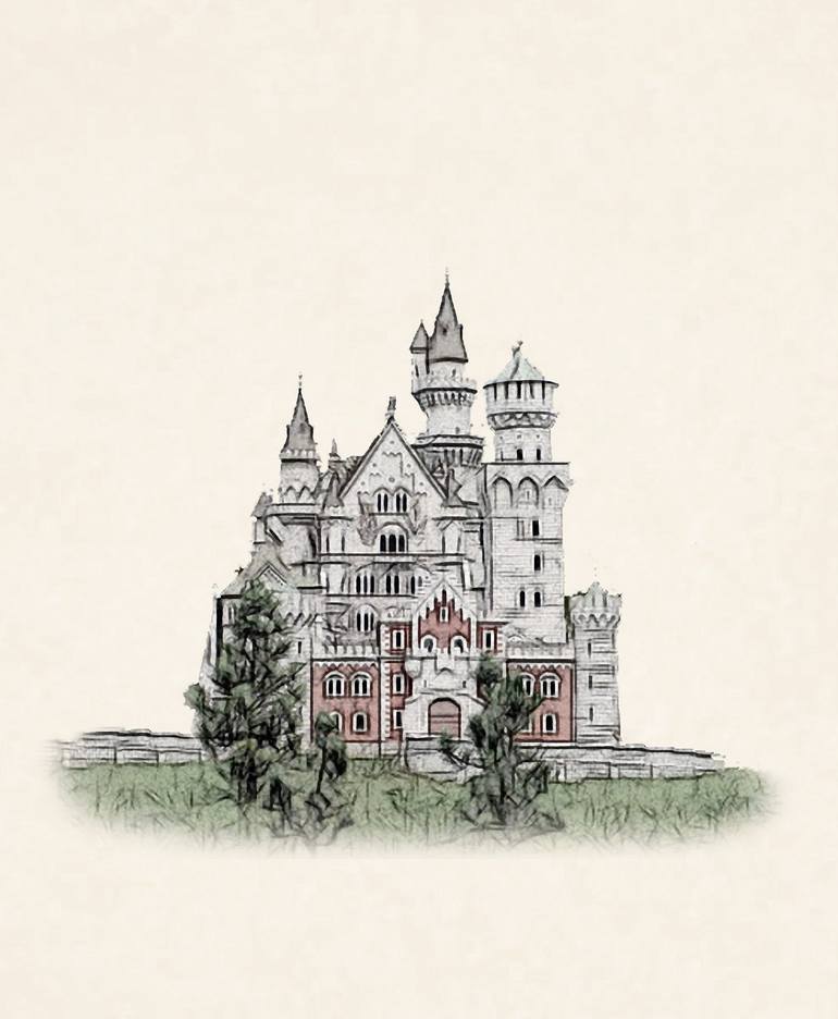 Fantasy Castles Wall Art  Paintings, Drawings & Photograph Art Prints