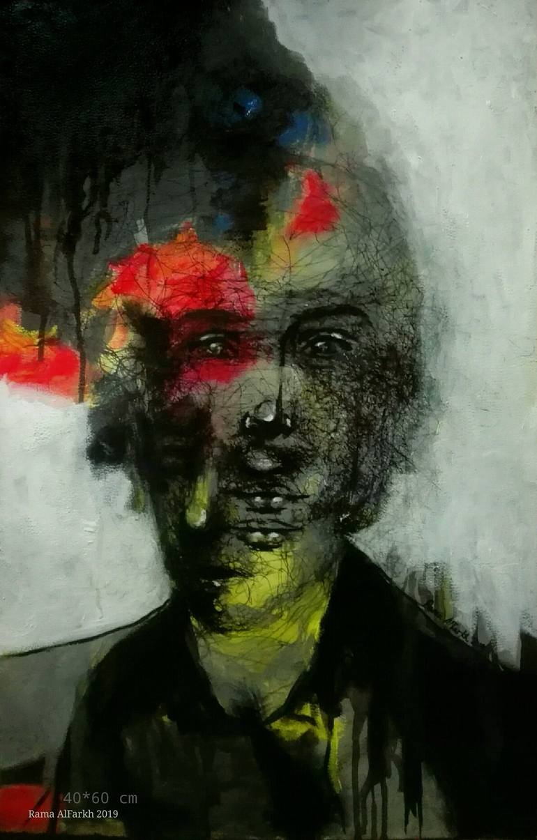 Schizophrenia Painting by Rama Alfarkh 