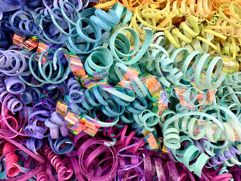 Original Abstract Animal Mixed Media by Karmin Schafer Hansen