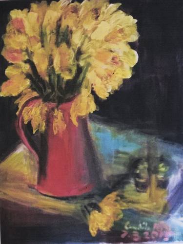 Original Figurative Still Life Paintings by candida riva