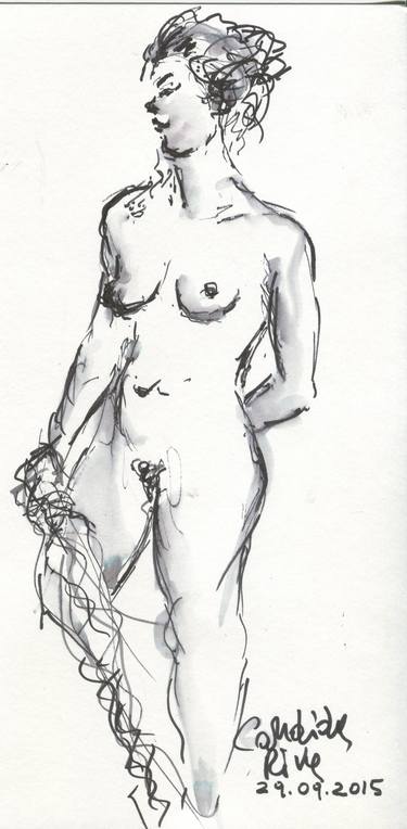 Original Nude Drawings by candida riva