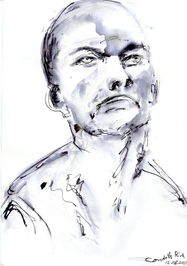 Drawing by stains and scribbles Drawing by candida riva | Saatchi Art