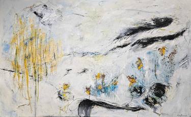 Original Abstract Expressionism Landscape Mixed Media by Paola Bidinelli