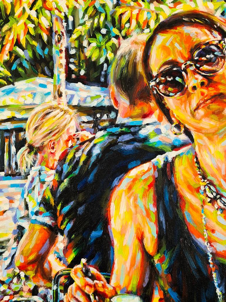 Original Modernism People Painting by Dawson  Dawson