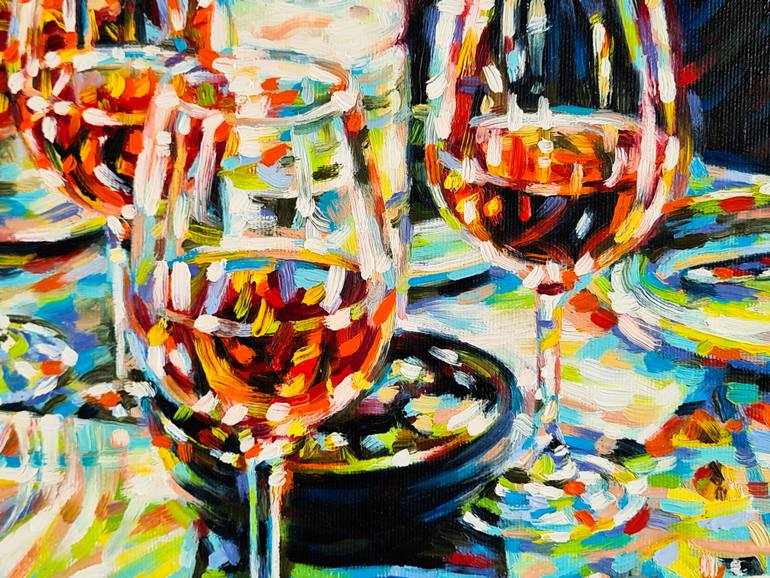 Original Modernism People Painting by Dawson  Dawson