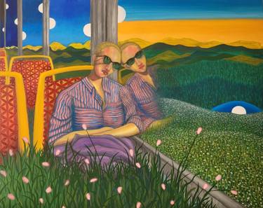 Original Contemporary Travel Painting by Júnior Almeida