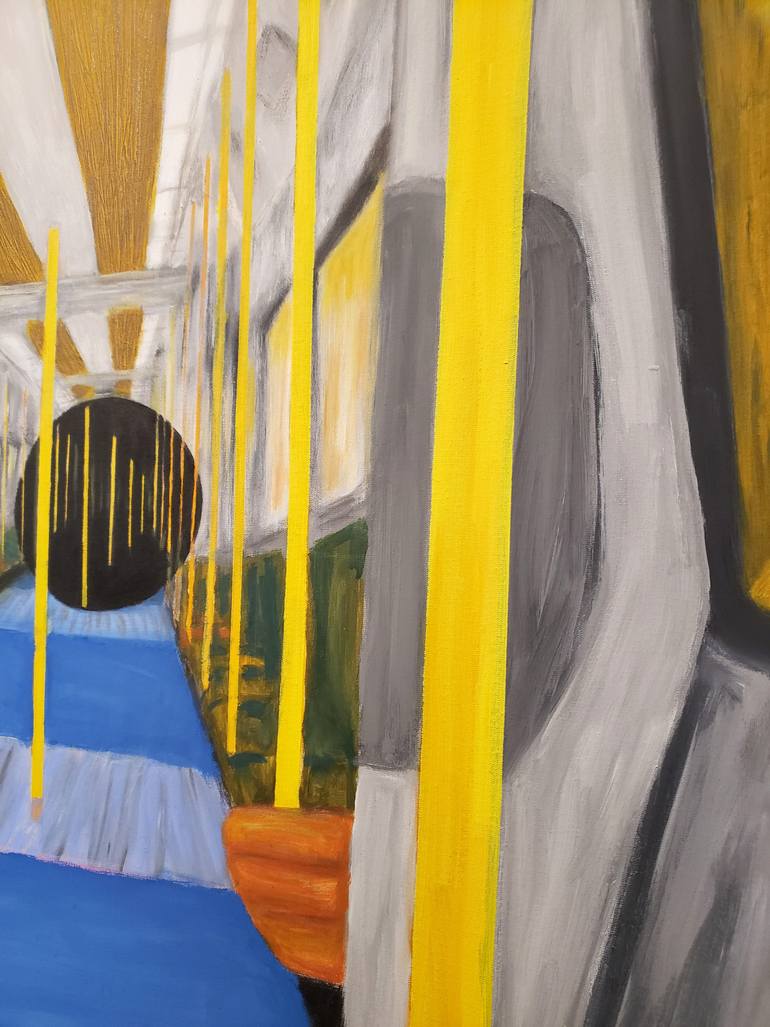 Original Conceptual Transportation Painting by Júnior Almeida