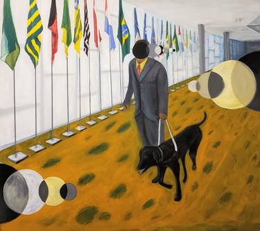 Print of Dogs Paintings by Júnior Almeida