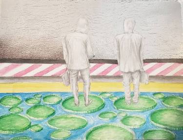 Original Surrealism Fantasy Drawing by Júnior Almeida