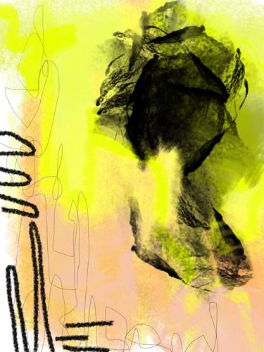 Original Abstract Expressionism Abstract Drawing by Sherri Colter