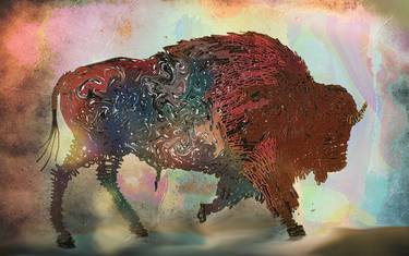 Original Abstract Expressionism Animal Digital by Gregg Gibson
