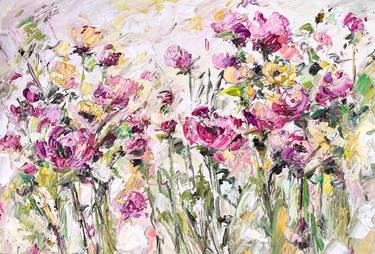 Original Abstract Expressionism Floral Paintings by Anastasia Grace