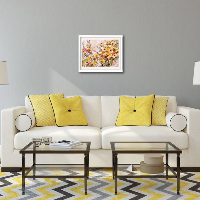 Original Abstract Floral Painting by Anastasia Grace