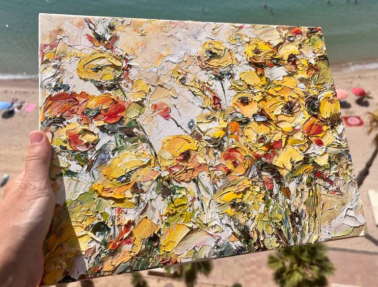 Original Abstract Floral Painting by Anastasia Grace