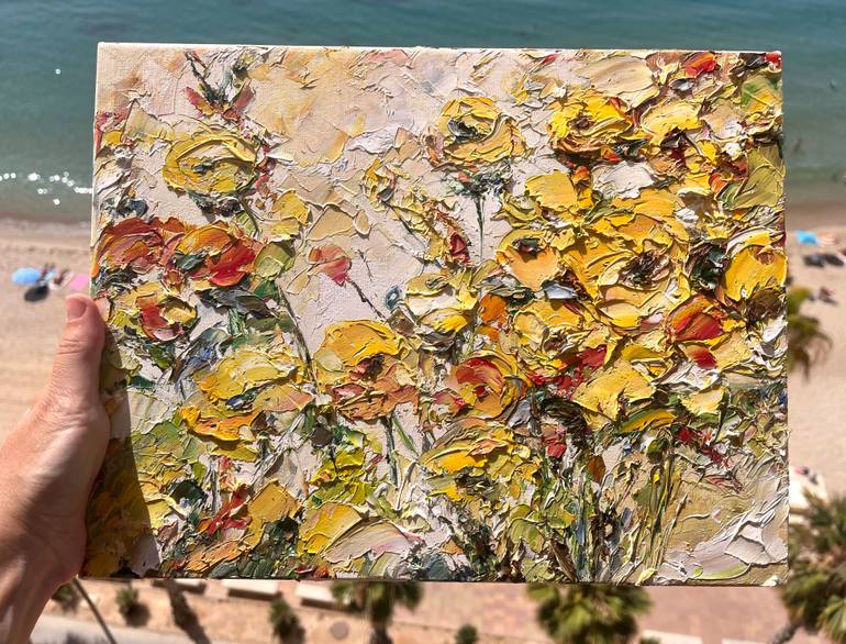 Original Abstract Floral Painting by Anastasia Grace