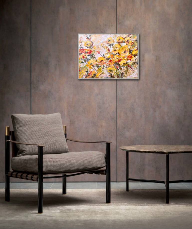 Original Abstract Floral Painting by Anastasia Grace