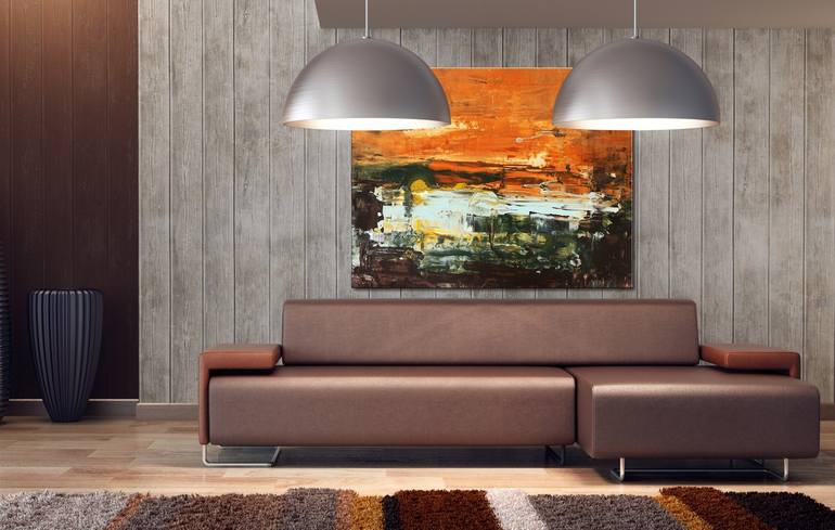 Original Abstract Landscape Painting by Noah de Jong