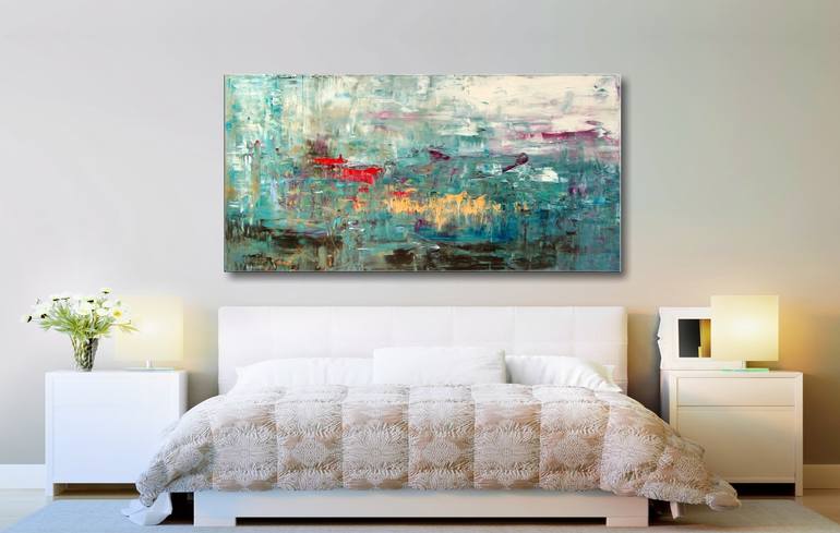 Original Abstract Landscape Painting by Noah de Jong