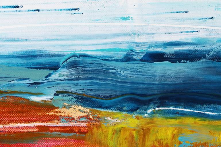 Original Abstract Seascape Painting by Noah de Jong