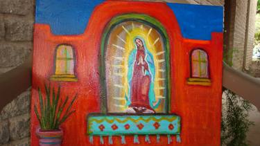 Original Abstract Religious Painting by Trish Freitas