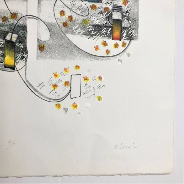 Original Abstract Printmaking by Susana Sori