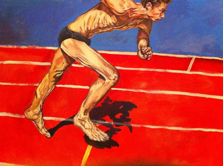 Runner Painting By Anna Jachimczyk Saatchi Art