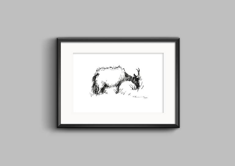 Original Animal Drawing by Tatiana Alekseeva