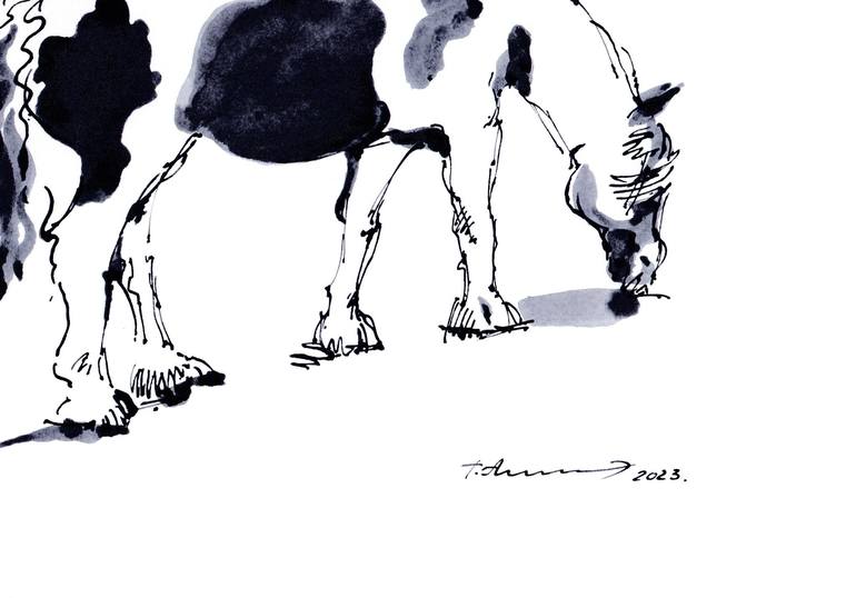 Original Animal Drawing by Tatiana Alekseeva