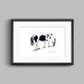 Black and white horse roaming the prairie Drawing by Tatiana Alekseeva ...